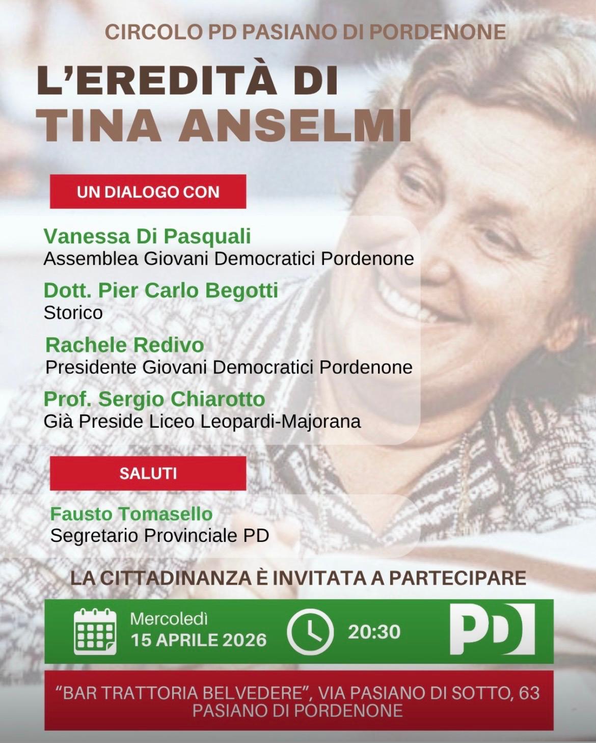 L'EREDITA' DI TINA ANSELMI